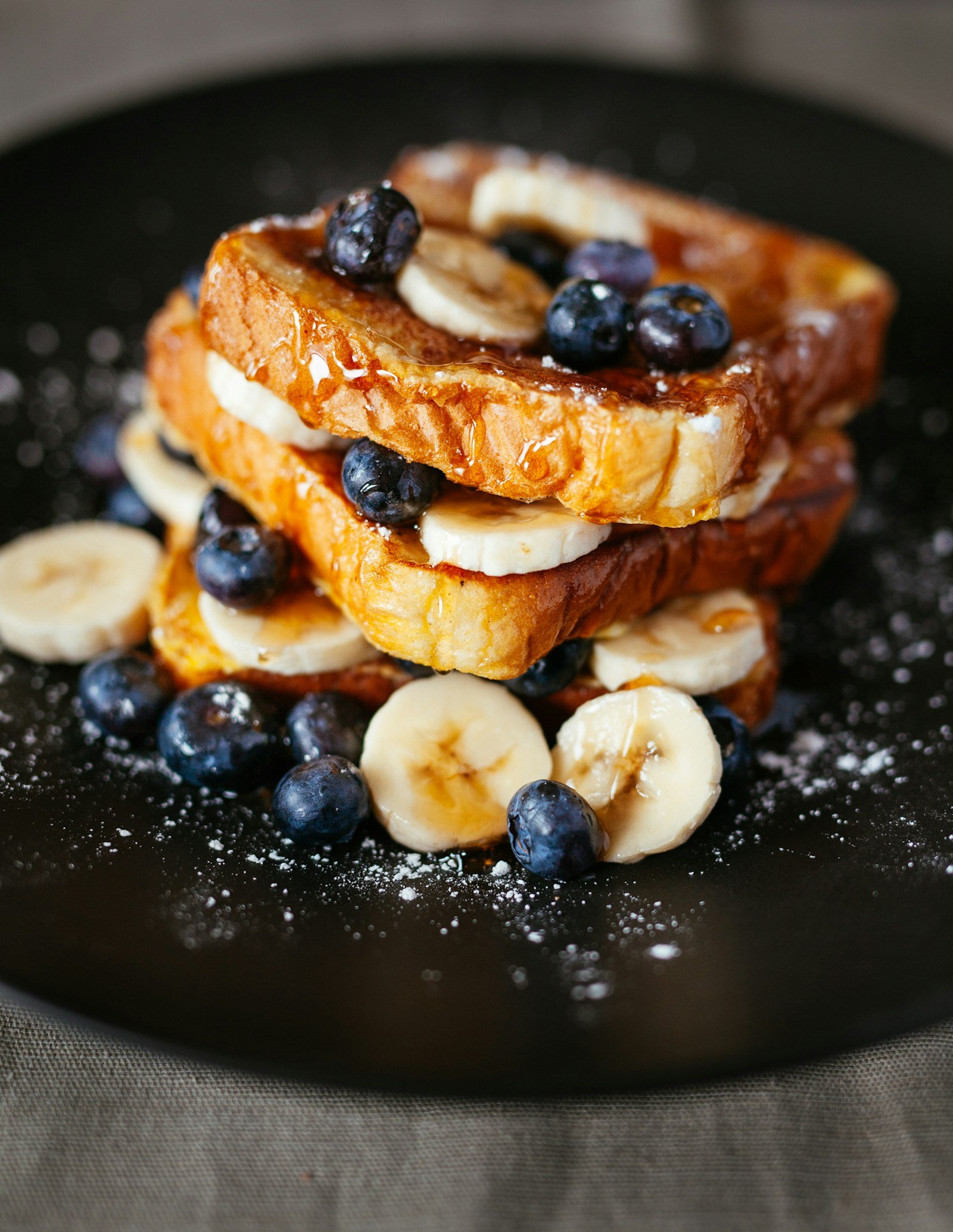 French toast with berries.